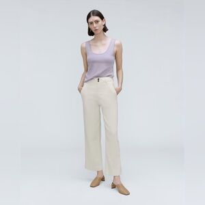 NWT Everlane Utility Wide Leg Pant Bone Organic Cotton